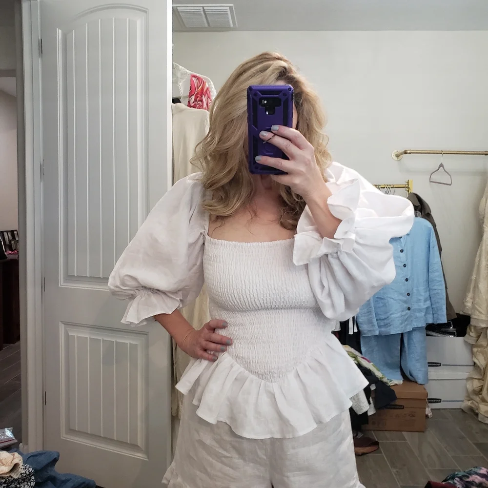 Sleeper White Ruffled set - Picture 9 of 16